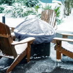 Patio in winter